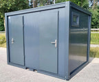 3 m PREMIUM Toilettencontainer – Doppelkabine für Damen und Herren