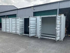 40-Fuß-HC-Versandcontainer mit seitlichen Öffnungen