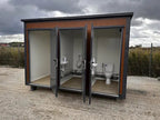 Sanitärcontainer-Pavillon mit drei Kabinen (Ref: S2103)